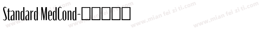 Standard MedCond字体转换
